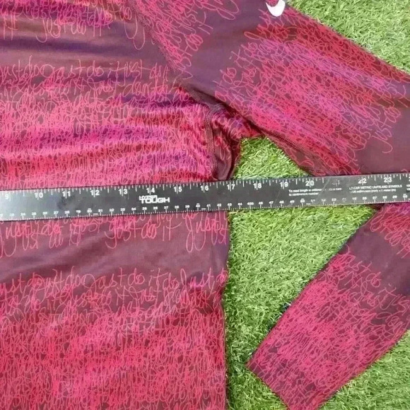 Nike Just Do It Scribble Thumb Holes Mock Neck Therma Fit Pullover Sz L - Picture 7 of 7